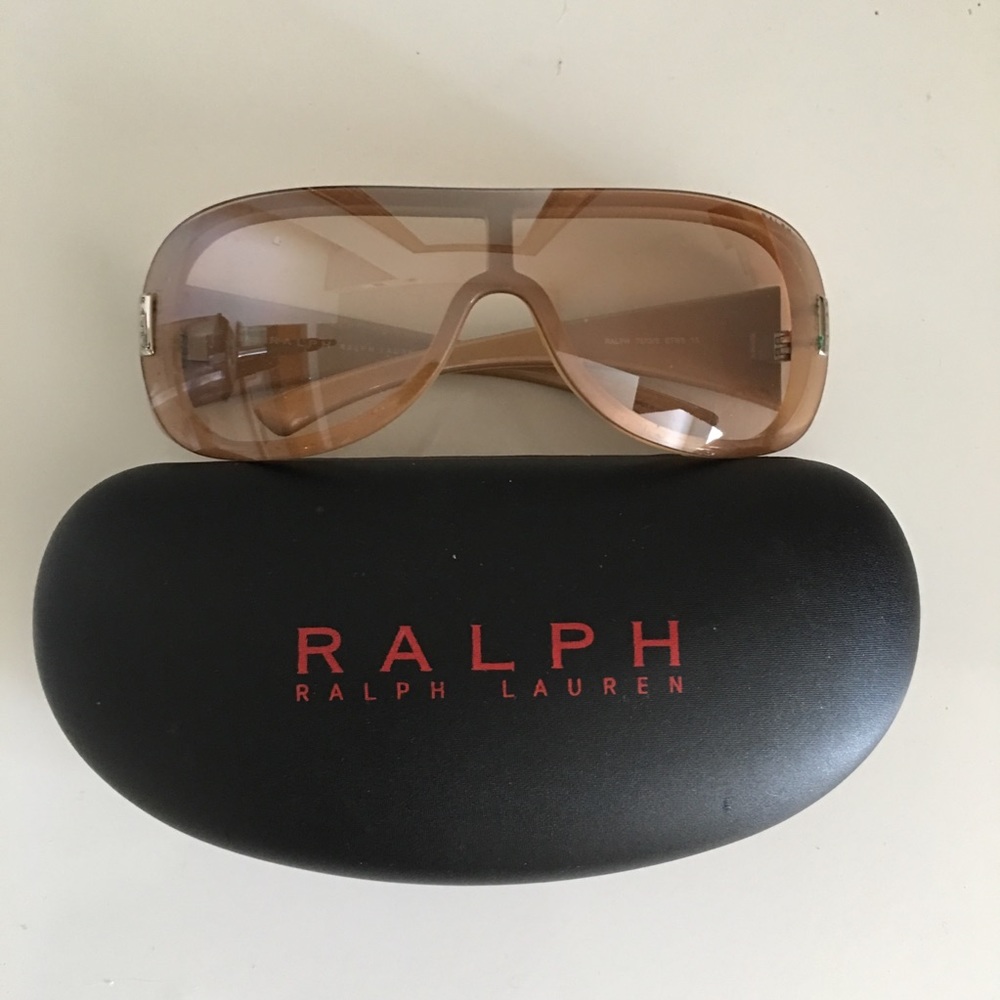 Ralph Lauren Beige Sunglasses w Original Case